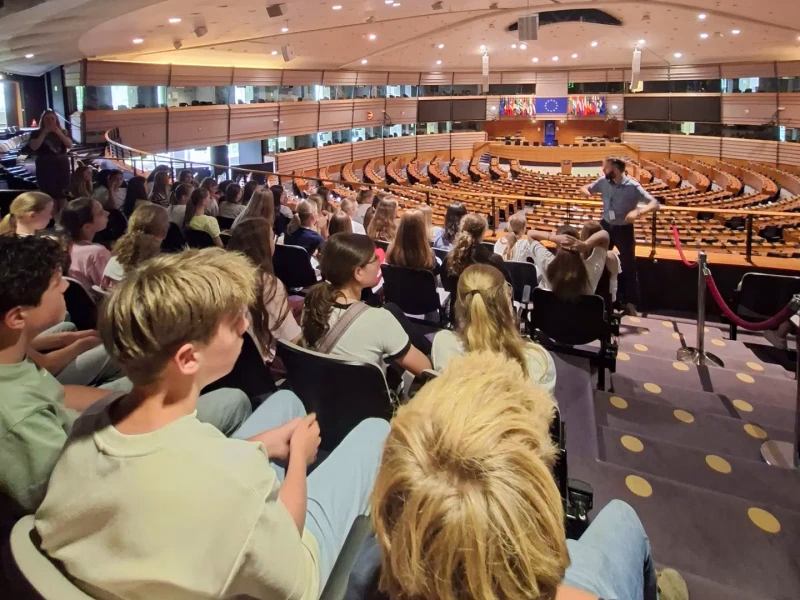 Leerlingen Canisius ontdekken Europa in Brussel en Antwerpen
